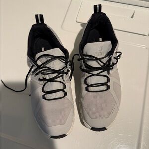 On Running White and Black Running Shoes